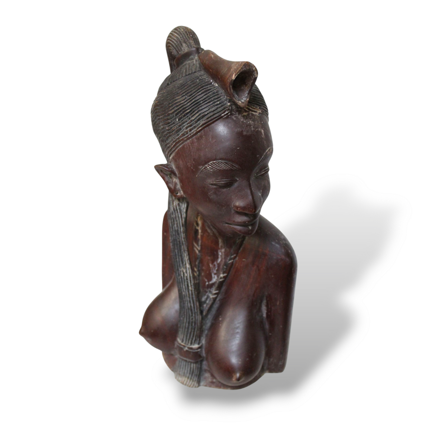 Ebony Lady Bust Sculpture