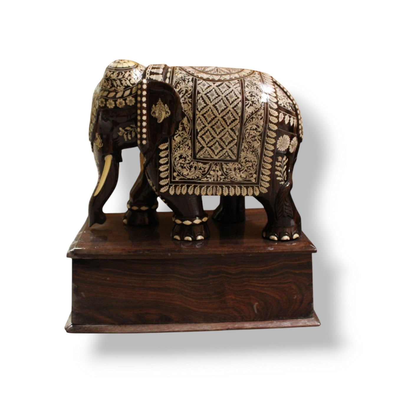 19th Century Anglo-Indian Rosewood Elephant