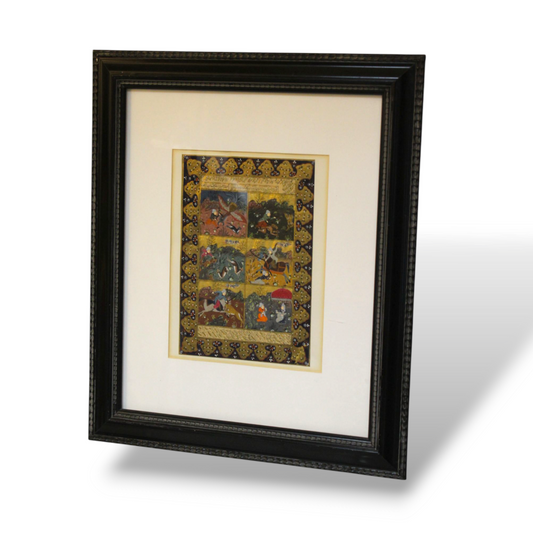 Original Mughal Miniature framed painting