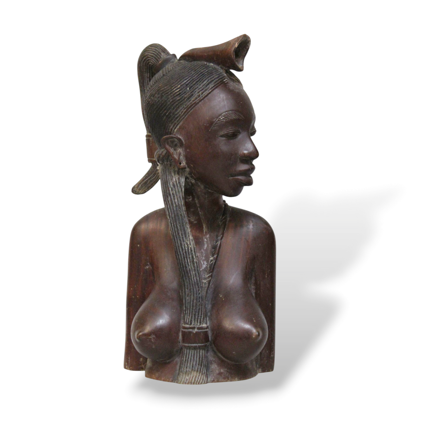 Ebony Lady Bust Sculpture