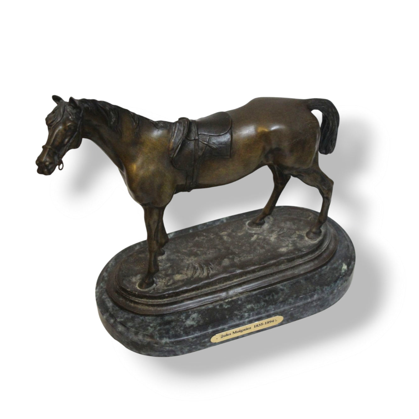 A Pair of Bronze Stallions