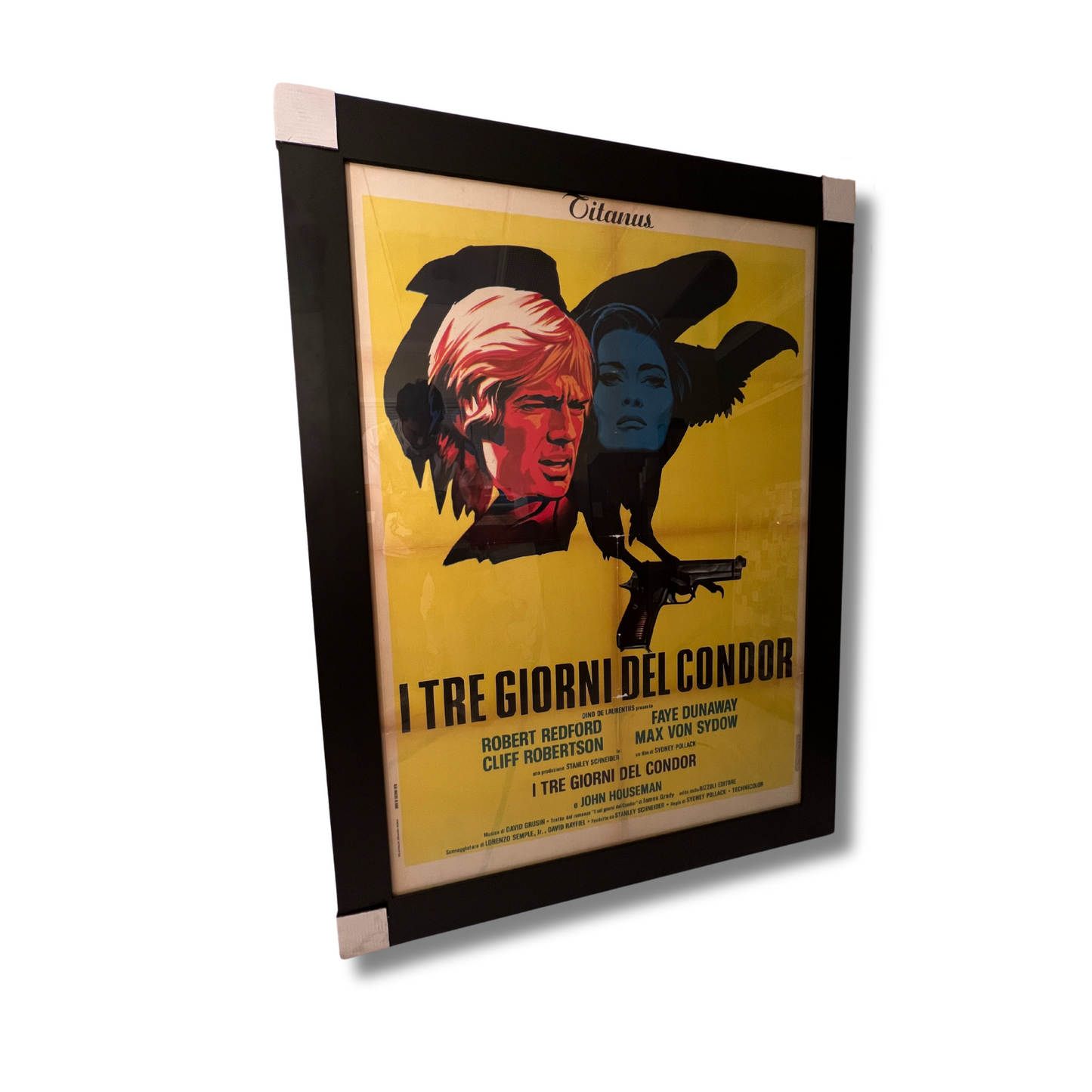 3 DAYS OF THE CONDOR (1975 FILM); Framed Oversized Italian Film Poster
