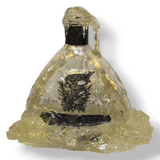 Cascading Tequila Bottle in Resin