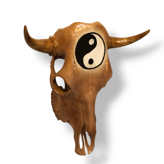 “Yin Yang” Bull Skull