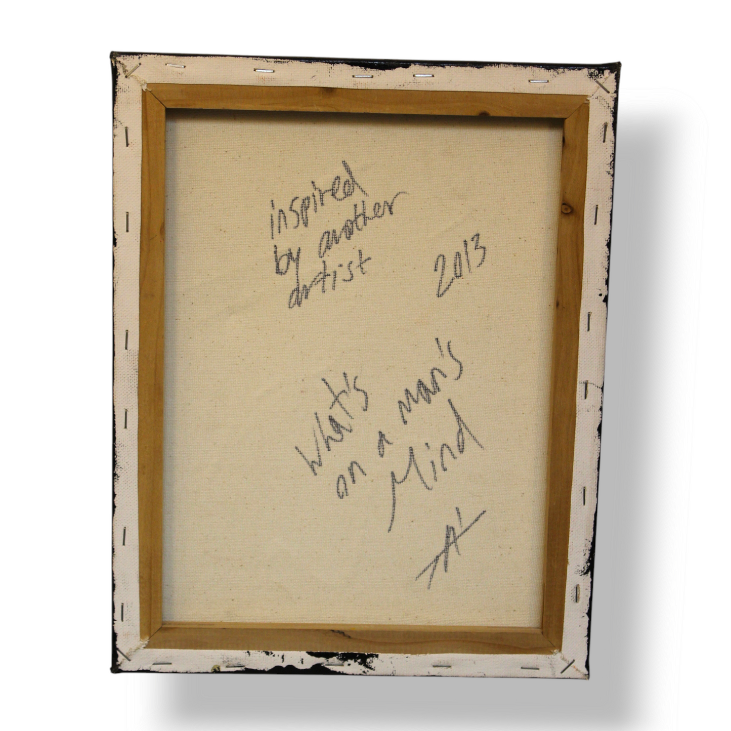 What's on a man's mind: Enamel on Canvas by Tal McAbian