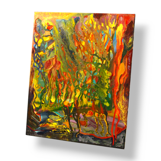 Caged: Enamel on Canvas by Tal McAbian