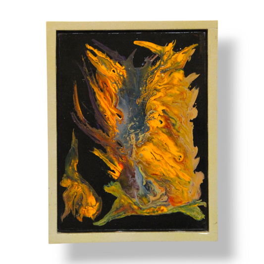 Away From The Nest: Enamel on Canvas by Tal McAbian