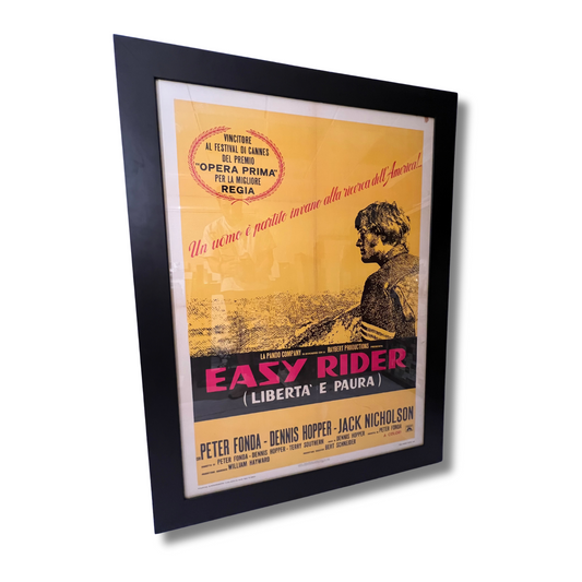 EASY RIDER (1969 FILM); Oversized Framed Italian Movie Poster