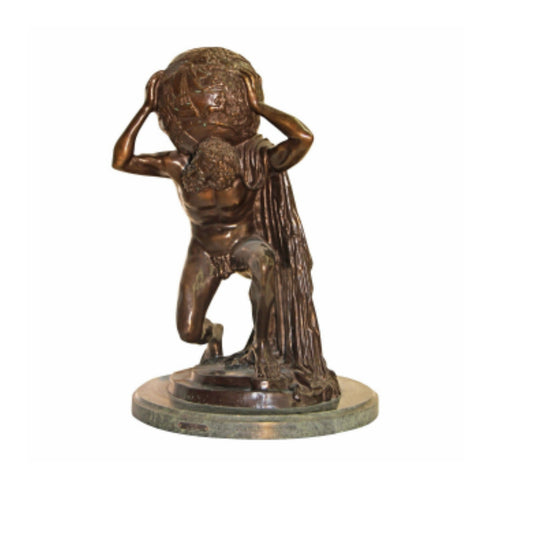 “Farnese Atlas” Bronze Statue after J.M. Picciole